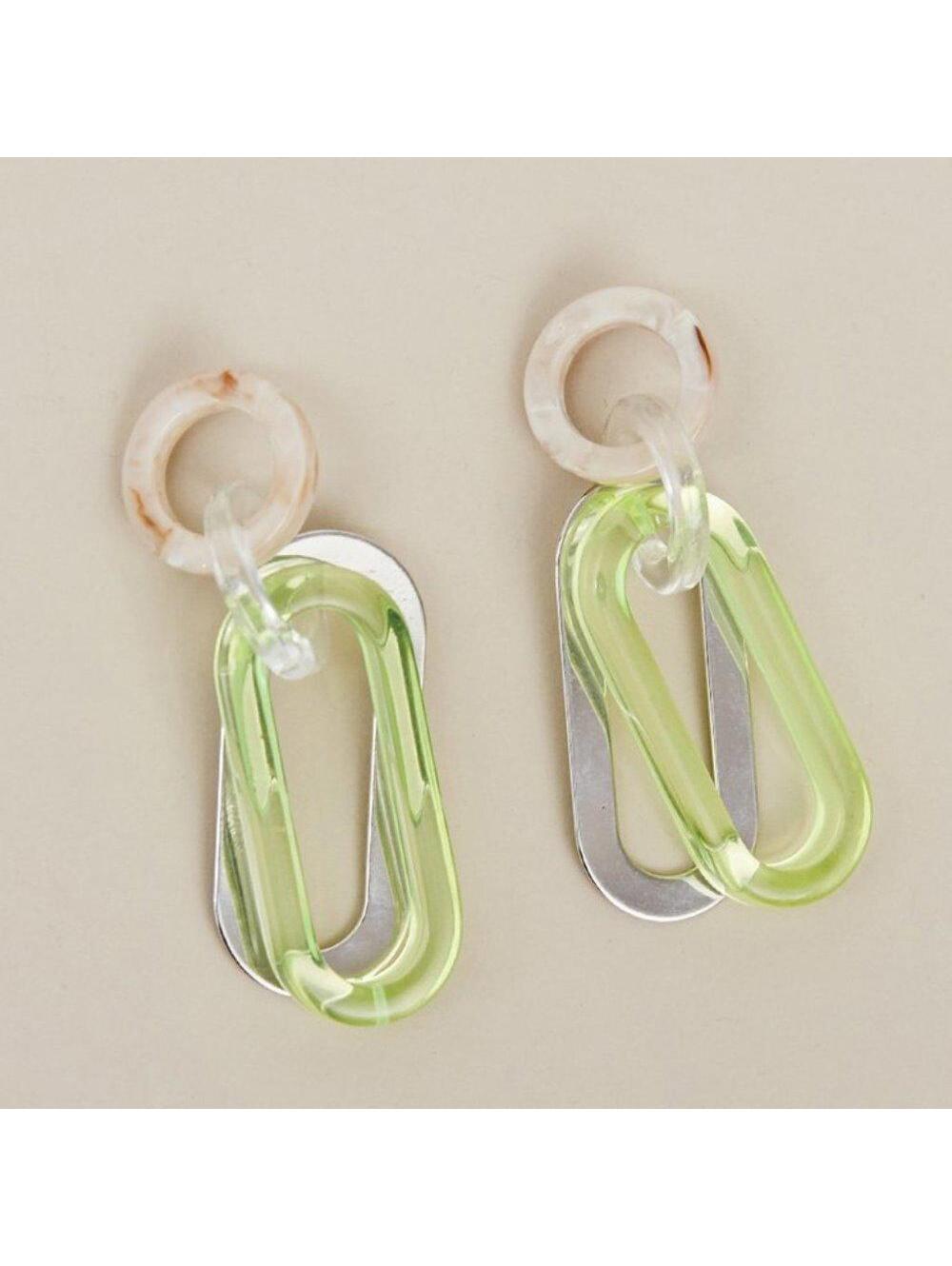 Rachel Comey Sour Earrings in Bone Neon/Yellow